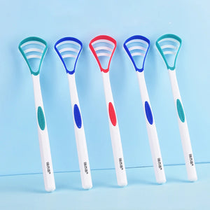 Y-Kelin Tongue Scraper Oral  Cleaner Brush Fresh Breath Cleaning Coated  Toothbrush  Hygiene Care Tools