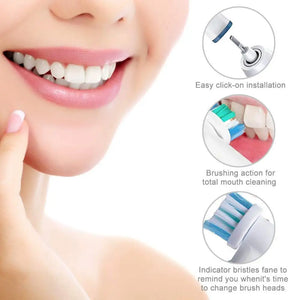 12pcs Replacement Brush Heads For Oral-B Electric Toothbrush Advance Power/Vitality Precision Clean/Pro Health/Triumph/3D Excel