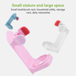 Electric Toothbrush Holder Adapt Wall-Mount Bathroom Space Saving Traceless Toothbrush Organizer Stand Adhesive Rack Accessories