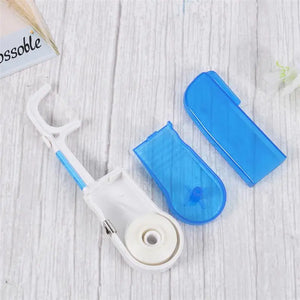 1pc Replaceable Teeth Teeth Flosss 10 Rolls Holder Picks Teeth Teeth Flosss 10 Rolls Holder Picks Flat Wire Oral Pick
