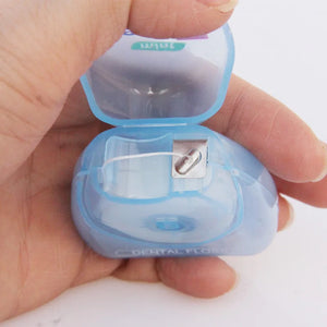50M Micro wax Peppermint flavor Dental Flosser Interdental Brush Teeth Stick Toothpicks Floss Pick Oral Hygiene clean wire