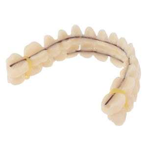 Resin Teeth Denture Upper Lower Shade Artificial Preformed Dentition Oral Care Material Tool