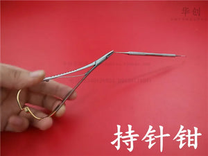 dental instrument oral cavity Wire pliers Medical stainless steel golden handle needle holder needle pliers empiecement forceps
