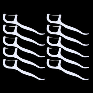 50pcs Dental Floss Flosser Picks Teeth Toothpicks Stick Tooth Clean Oral Care