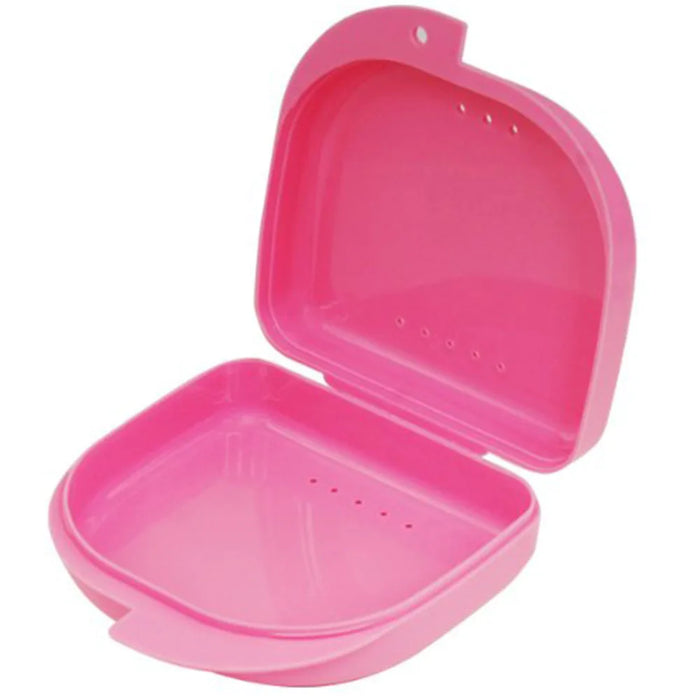 5 Colors 2  pcs Denture Bath Box Case Dental False Teeth Appliance Container Dentures Care Tool Dental Storage