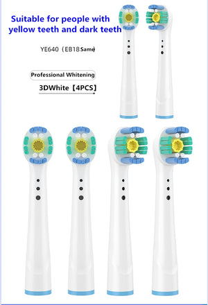 Electric Toothbrush Replacement Brush Heads For Braun Oral B 3D Whitening Toothbrush Electric Advance Power Pro Health Triumph