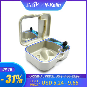 Y-Kelin  Denture And Popular Sturdy  Box Kit High-Class  Storage  With Free Gift  Is Brush