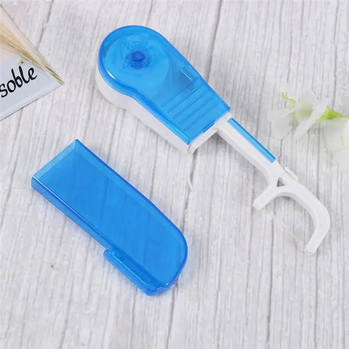 1pc Replaceable Teeth Teeth Flosss 10 Rolls Holder Picks Teeth Teeth Flosss 10 Rolls Holder Picks Flat Wire Oral Pick