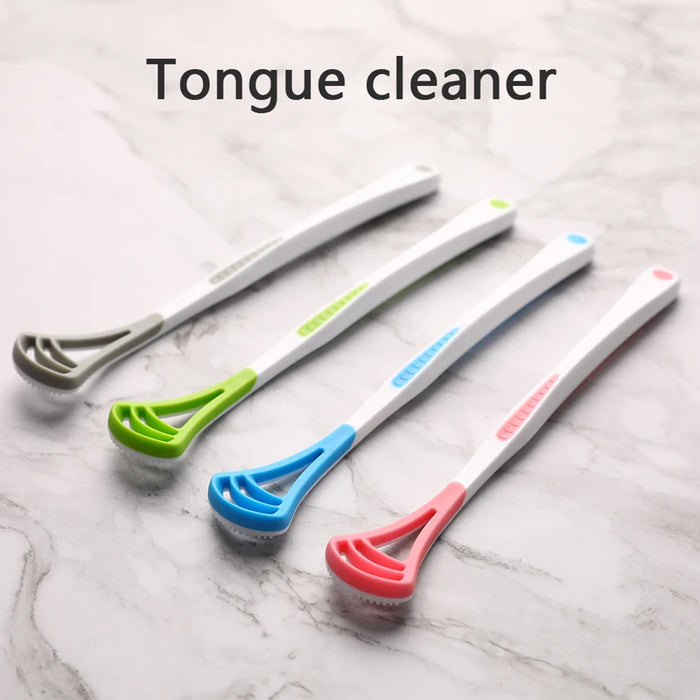 Tongue Scraper 3layer Tongue Coating CleanerOral Clean Tongue Toothbrush Brush Fresh Breath Remove Tongue Coating Remove Coating