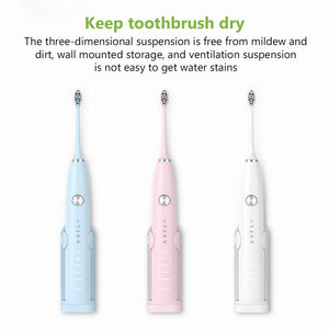 Electric Toothbrush Holder Adapt Wall-Mount Bathroom Space Saving Traceless Toothbrush Organizer Stand Adhesive Rack Accessories