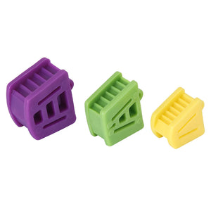 AZDENT 3 Sizes Dental Occlusal Pad Rubber Bite Opener Blocks Mouth Prop Large Medium Small Orthodontic Supplies Dentistry Tools