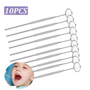 10pcs/set Dental Mouth Mirror Reflector Dentist Equipment Dental Mouth Mirror Oral Care Kit