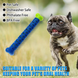 Puppy Brush Toothbrush Dog Chew Toy Stick Cleaning Massager Pet Teeth Cleaning Toys Multifunctional Silicone Doggy Dental Care