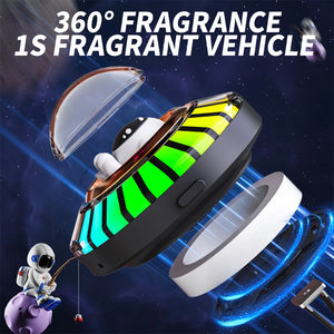 Astronaut Car Air Outlet Aromatherapy Creative RGB Space Cabin Interior Decoration Car Perfume Atmosphere Breathing Light