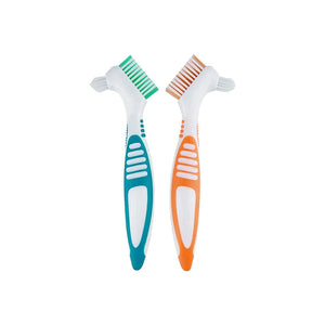 Denture Cleaning Brush Double-sided Denture Brush Orthodontic Correction Retainer Invisible Braces Cleaning Special Brush 1pcs