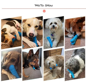 Dog Chew Toys Pet Molar Tooth Cleaning Brushing Stick Dog Bone Shape Toothbrush Doggy Puppy Dental Care Dogs Toy Pets Supplies