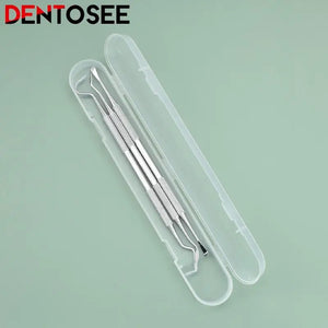 Dentist Clean Tools Dental Mirror Double Probe /sickle /hoe Tooth Cleaner Stainless Steel Dental Tool Products Oral Care Kit