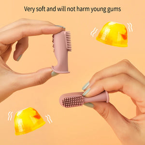 5pcs Baby Toothbrush Silicone 360 Degree Soft Finger Toothbrush Child Teethers Brush Silicone Kids Teeth Oral Care Cleaning