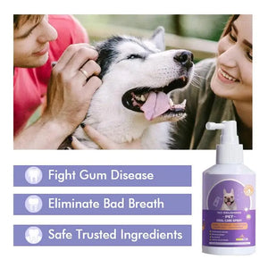 Fresh Breath For Dogs Fresh Breath Teeth Cleaning Spray For Pet Oral Care Pet Oral Essentials For Whiten Teeth Stain Removal