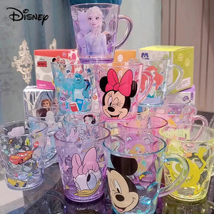 Disney Stitch Mickey Minnie Mouse Cartoon Mug Cups Anime Frozen Elsa Kawaii Cartoon Mouthwash Cup Kids Drink Water Milk Mug Cup