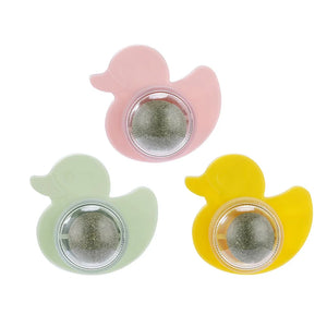 Cat Mint Ball Rotating Ball Wall Cat Toy Accessories for Cats Games Catnip Licking Snacks Mint Freshen Breath Pet Supplies