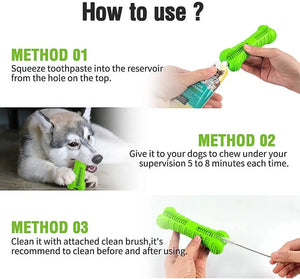 Dog Chew Toys Pet Molar Tooth Cleaning Brushing Stick Dog Bone Shape Toothbrush Doggy Puppy Dental Care Dogs Toy Pets Supplies