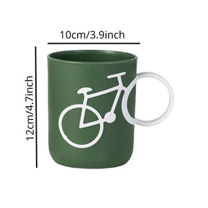 1pc Household Mouthwash Cup Couple Bike Handle Brushing Cup Washing Cup Simple in Student Dormitory Bathroom Tumblers Cups