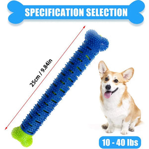 Puppy Brush Toothbrush Dog Chew Toy Stick Cleaning Massager Pet Teeth Cleaning Toys Multifunctional Silicone Doggy Dental Care