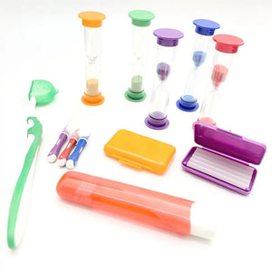 8pcs/set Oral Cleaning Care Dental Teeth Orthodontic Kits Whitening Tool Portable Outdoor Suit Interdental BrushOral Care Tool