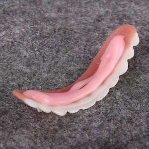 Upper False Teeth Silicone Fake Teeth Simulation Braces Care Artificial Tool Hygiene Brush Whiten Bleaching Braces Dental
