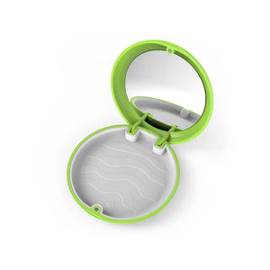 Denture False Bath Box Case With Mirror Orthodontic Retainer Box Case Plastic Teeth Container Protective Case Oral Care Dentisty