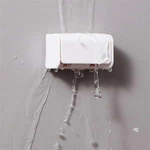 Punch-free Wall-mounted Toothbrush Holder Toothpaste Holder Toothpaste Storage Rack Bath Organizer Bathroom Accessories