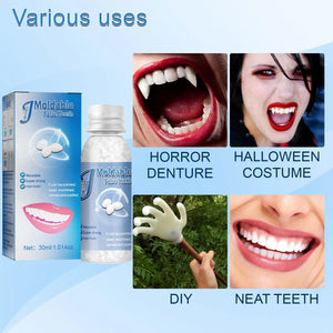 30ML Temporary Filling Tooth Repair Granules Teeth Gaps Missing Broken Tooth False Teeth Filling Moldable Solid Glue Dental Care
