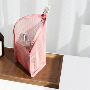 Travel Portable Makeup Brush Toothbrush Toothpaste Storage Bag Case Container Bathroom Accessories
