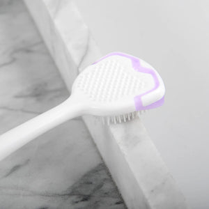 Soft Silicone Tongue Cleaner For Adult Double-sided Tongue Cleaning Tool Reusable Tongue Scraper Brush Oral Hygiene Care Tool