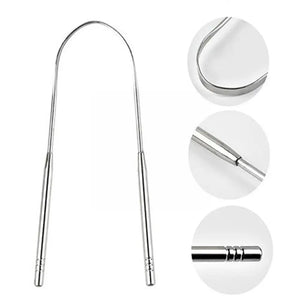 Stainless Steel Rose Golden Tongue Scraper Cleaner Coated Toothbrush Fresh Hygiene Breath Tools Care Cleaning Tongue A2J3