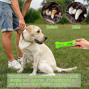 Dog Chew Toys Pet Molar Tooth Cleaning Brushing Stick Dog Bone Shape Toothbrush Doggy Puppy Dental Care Dogs Toy Pets Supplies