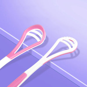 Tongue Cleaner For Adult Reusable Double-sided Tongue Cleaning Scraper Brush Professional Tongue Cleaner Oral Care Tools