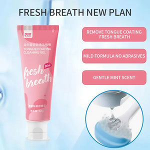 2024 New Tongue Coating Cleaning Gel Scraping Artifact Fresh Breath  Remove Oral Odor  Cleaner for Bad  Clean