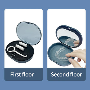 Dental Aligner Case Invisible Denture Cleaning Tooth Storage Mouth Guard Orthodontic Braces Organizer Oral Hygiene Supplies Tray