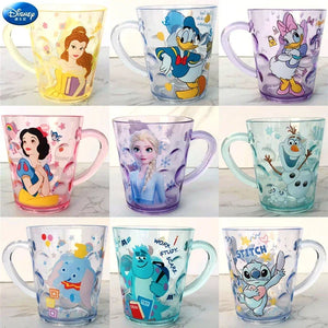 Disney Stitch Mickey Minnie mouse Children Cups Daisy Crystal Cup Cartoon Anime Peripheral Character Party Gift Mouthwash Cup