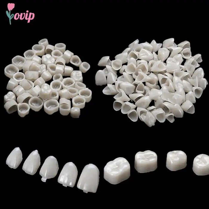 2 Packs Dental Teeth Veneers Dental Material Oral Care Tool Ultra Thin Whitening Resin Molar Anterior Temporary Crown Porcelain