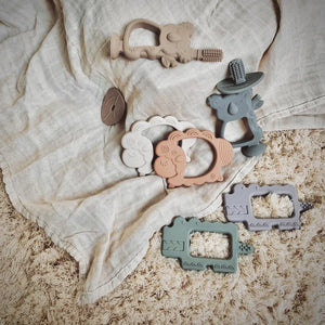 1pcs Baby Silicone Training Toothbrush BPA Free Animal Koala Safe Toddle Teether Chew Toys Teething Ring Infant Baby Accessorie