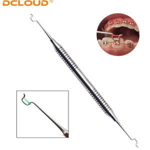 1Pc Dental Orthodontic Twirl-on Module Ligature Tie Placer Tool ArchWire Placement Dentistry Instrument Pusher Dentist Supplies