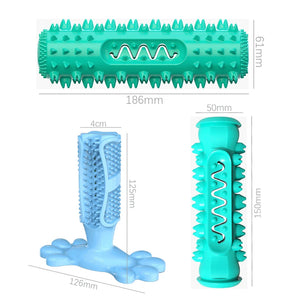 Dog Molar Toothbrush Toys Chew Cleaning Teeth Elasticity Soft Puppy Dental Care Extra-tough Pet Cleaning Toy Supplies Dog toys