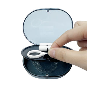 Dental Aligner Case Invisible Denture Cleaning Tooth Storage Mouth Guard Orthodontic Braces Organizer Oral Hygiene Supplies Tray