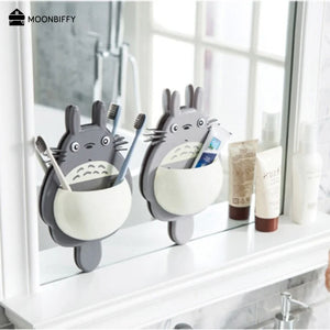 Chinchilla Sucker Toothbrush Holder Wall-mounted Let Children Fall In Love with Brushing Teeth Bathroom Kitchen Storage for Kids