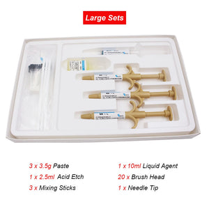 Pro Dental Bracket Adhesive Set Orthodontic Teeth Enamel Bonding Glue Self Curing Resin Material Dentist Clinic Soft Gel Supply