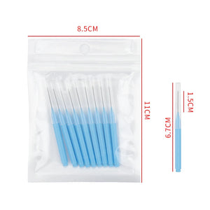10Pcs Cleaner Interdental Brush Dental Floss Brushes Braces Light Tooth Picks Flossers Picks Eyelash Brush Beauty Tool Brush