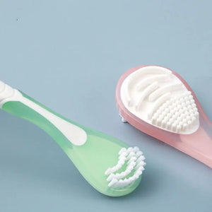 Double Side Tongue Cleaner Brush Soft Silicone for Tongue Cleaning Oral Hygiene Tools Tongue Scraper Toothbrush Fresh Breath